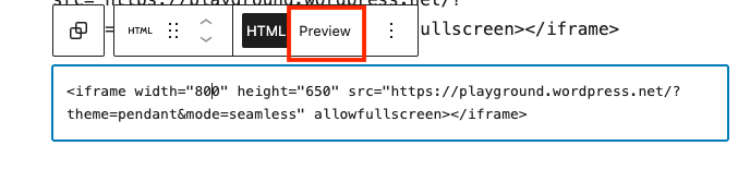 Embedding WordPress Playground in your website